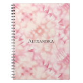 Girly Blush Pink Tie Dye Notitieboek (Voorkant)