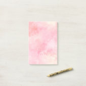 Girly Blush Pink Tie Dye Post-it® Notes (Op bureau)