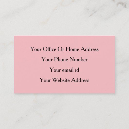 Girly Blush Pink Trendy Kalligrafie Event Planner Visitekaartje (Achterkant)