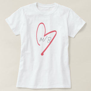 Girly Blush Pink Valentijnsdag T-Shirt