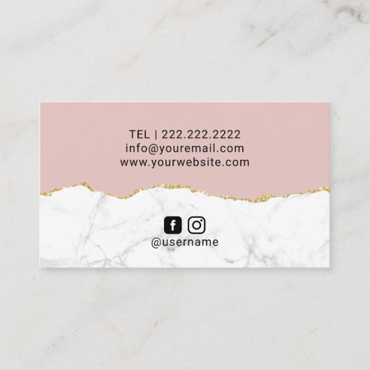 Girly Blush Pink Waterverf Feather Event Planning Visitekaartje (Achterkant)