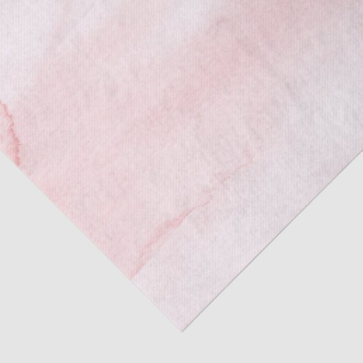 Girly Blush Pink Waterverf Tissuepapier (Detail)