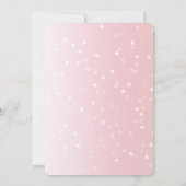 Girly Blush Pink White Dots Birthday Kaart (Achterkant)