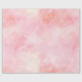 Girly Blush Pink Yellow Tie Dye Cadeaupapier (Vlak)