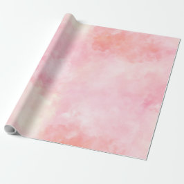 Girly Blush Pink Yellow Tie Dye Cadeaupapier