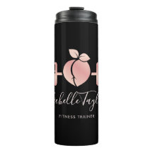 Girly Blush Roos Gold Fitness Trainer Business Car