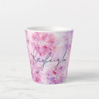 Girly Blush Roze Chic Lavendel Bloemen