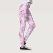 Girly Blush Roze Chic Lavendel Bloemen Leggings (Rechts)