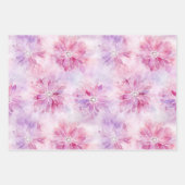 Girly Blush Roze Chic Lavendel Bloemen Verjaardag Inpakpapier Vel (Voorkant 3)