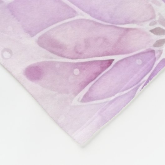 Girly Blush Roze Chic Lavendel Bloemendesign   Fleece Deken (Hoek)