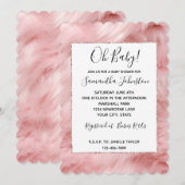 Girly Blush Roze Dierenbont Kaart (Voorkant / Achterkant)