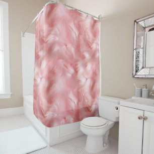 Girly Blush Roze Faux Bont Wrapping Papier Douchegordijn