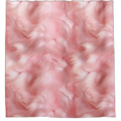 Girly Blush Roze Faux Bont Wrapping Papier Douchegordijn (Voorkant)