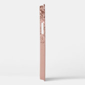 Girly Blush Roze Gouden Glitter Monogram Hoesje-M Case-Mate iPhone Case (Achterkant / Rechts)