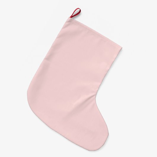 Girly Blush Roze Grote Kerstsok (Voorkant (Hangend))