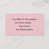 Girly Blush Roze Make-up Artiest Salon Trendy Visitekaartje (Achterkant)