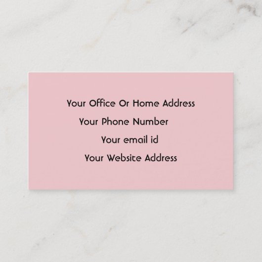 Girly Blush Roze Make-up Artiest Salon Trendy Visitekaartje (Achterkant)