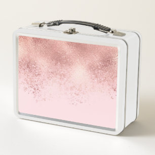Girly Blush roze Rose Gold Sprayed Confetti Ombre