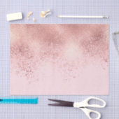 Girly Blush roze Rose Gold Sprayed Confetti Ombre Tissuepapier (Craft)