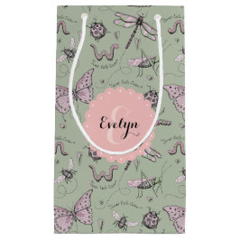 Girly Blush Roze & Sage Zoete Kleine Critter Naam Klein Cadeauzakje