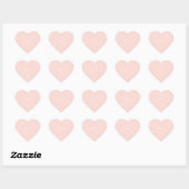 Girly Blush Roze Script Hart Hart Sticker (Vel)