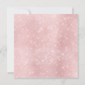 Girly Blush Roze Sparkle Eenhoorn Verjaardagsfeest Kaart (Achterkant)