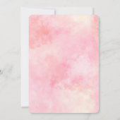 Girly Blush Roze Tie Dye Kaart (Achterkant)