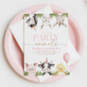 Girly Boerderij Verjaardagsuitnodigingen Kaart