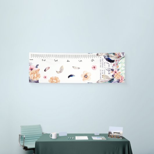 Girly Boho Dreamcatcher | Vinyl Groeikaart Spandoek (Beurs)