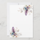 Girly boho floral Glitter typografie zoet 16 Kaart (Achterkant)