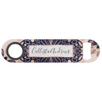 Girly Boho Roos Goud Blush Roze Navy Mandala's