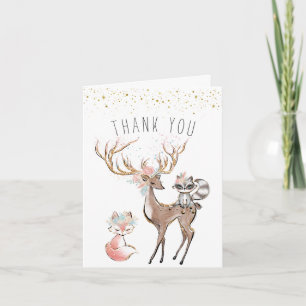 Girly Boho Tribal Verjaardag Bedankt Card