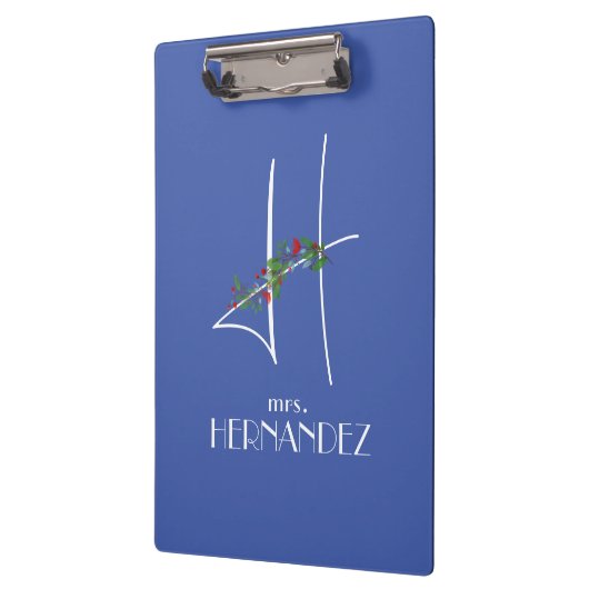 Girly boho waterverf initiaal H Klembord (Links)