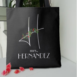 Girly boho waterverf initiaal H Tote Bag