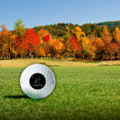 Girly boho waterverf initiaal H zwart Golfballen