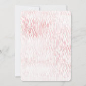 Girly Bourgogne Roze Waterverf Bloemen Dierenprint Kaart (Achterkant)