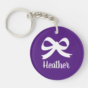 Girly bow Knot sleutelhanger gift met aangepaste n