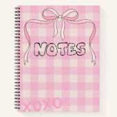 Girly Bow Notebook Notitieboek (Voorkant)