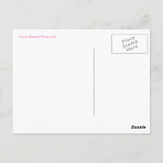 Girly Bright Pink Teapots Briefkaarten (Achterkant)