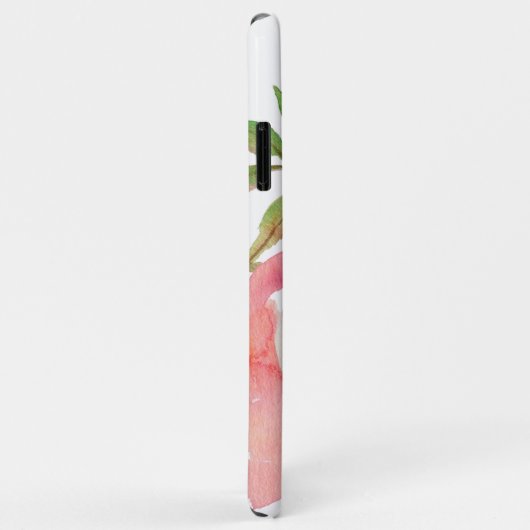 Girly Bright Pink Waterverf Floral Pattern Case-Mate iPhone Case (Achterkant/rechts)