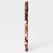 Girly Brown Glittery Monogram iPhone Hoesje (Rechterkant)