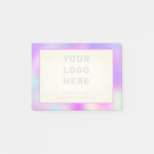 Girly Business Logo Here Branded Post-it® Notes (Voorkant)