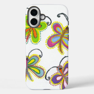 Girly Butterfly iPhone 16 Plus Hoesje