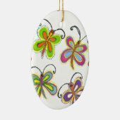 Girly Butterfly Keramisch Ornament (Rechts)