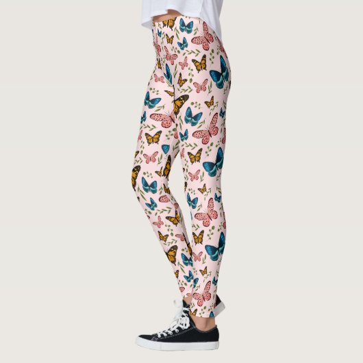 Girly Butterfly Pattern Leggings (Links)