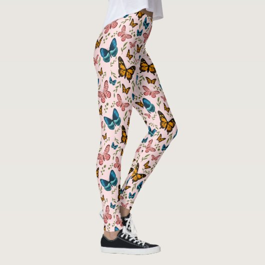 Girly Butterfly Pattern Leggings (Rechts)