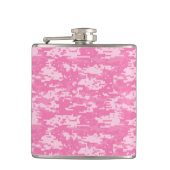 Girly Camo Pink Camouflage Heupfles (Voorkant)
