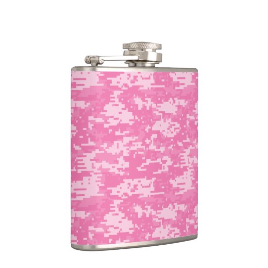 Girly Camo Pink Camouflage Heupfles (Rechts)