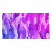 Girly Camouflage Pinks/Blues Monogram in Geel | Kussensloop (Achterkant-Links)