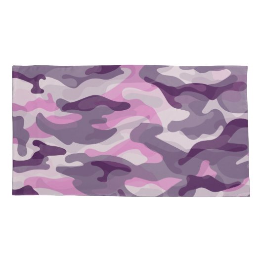 Girly Camouflage Pinks Monogram in Geel | Kussensloop (Achterkant-Links)